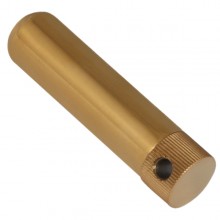 Poppers Single Inhaler Stainless Steel Titanium Coated Gold