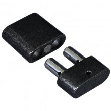 Poppers Double Inhaler Magnetic Closure Metallic Grey